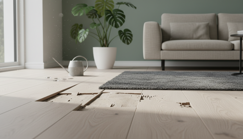 Sàn Gỗ Công Nghiệp Bị Phồng Rộp: 7 Sai Lầm Chết Người Khi Lắp Đặt Và Cách Khắc Phục