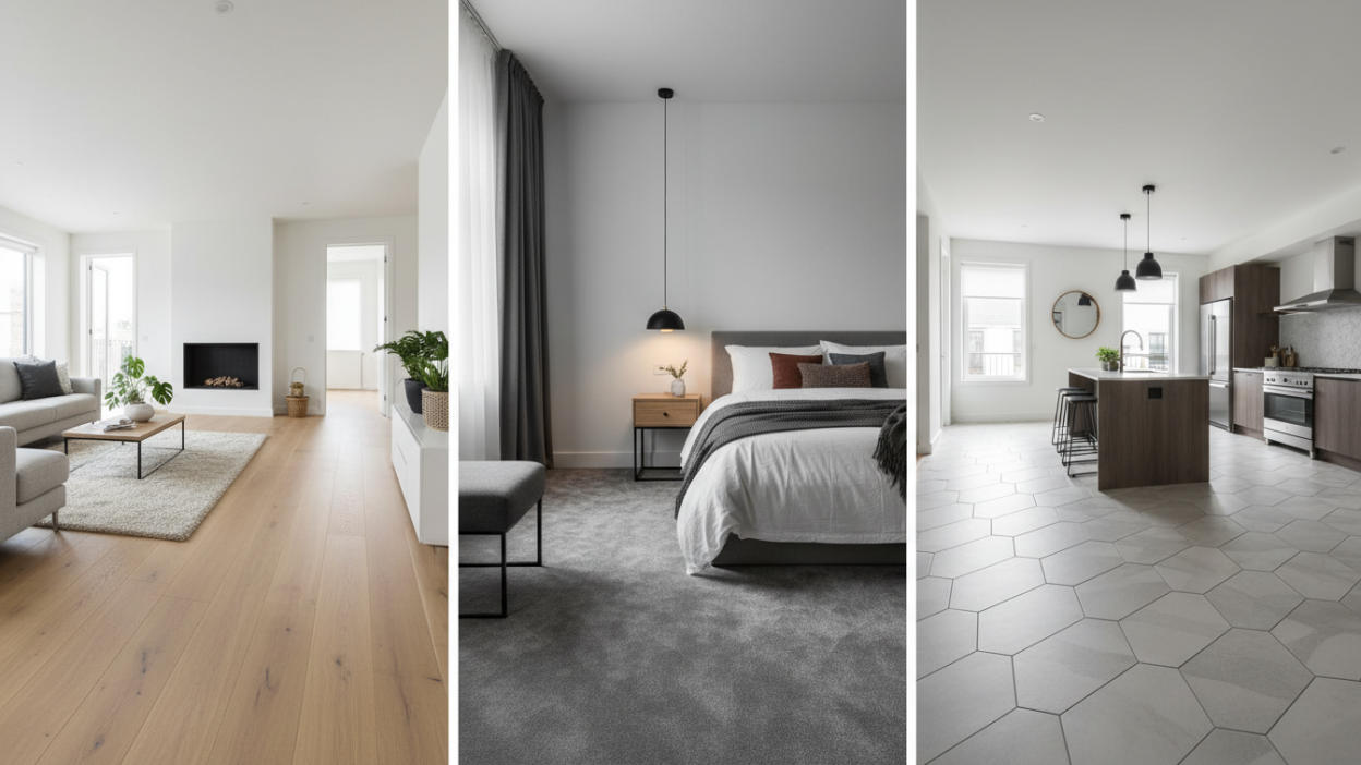 Bí Quyết Chọn Sàn Phù Hợp Từng Khu Vực: Phòng Khách, Phòng Ngủ, Bếp