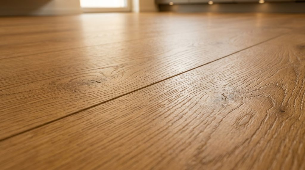 Bề mặt sàn gỗ công nghiệp chống trầy xước cao cấp